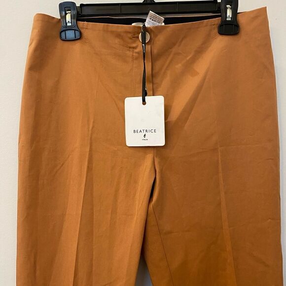 Beatrice Cotton Elastane Pants Women Size 6 - Picture 4 of 8